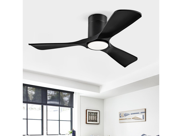 Hot sales Ceiling Fan with Lights 42 Inch Flush Mount Ceiling Fan with Remote Control, ABS Blades Modern Outdoor Ceiling Fans for...