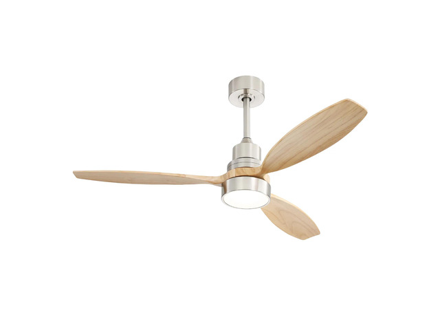 Low Profile 52 Inch Integrated LED Ceiling Fan with Light Kit and Remote Control for Living Room