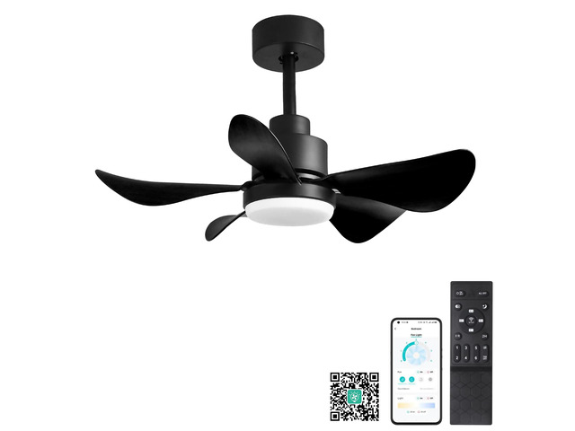 28' Ceiling Fans with Lights and Remote/APP Control, Low Profile Ceiling Fans with 5 Reversible Blades 3 Colors Dimmable 6 Speeds Ceiling Fan for...