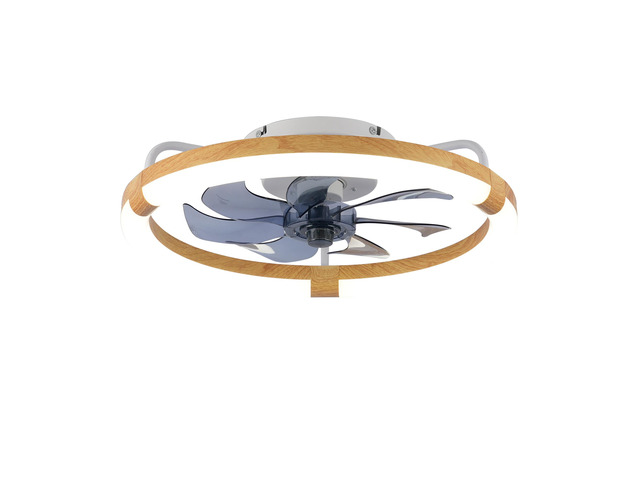 20' Ceiling Fans with Kit,LED Light Source and Remote Control, 3000-6500K Dimmable Modern Flush Mount LED Fan Light, 6 Speeds, Quiet DC Motor For...
