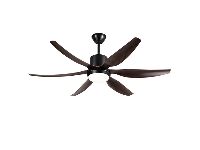 6 PCS ABS Blades 56 Ceiling Fan With Light Kit 3 Color LED Light Source, DC 6 Speed,Remote Control Ceiling Fan for Patio Living Room, Bedroom,...