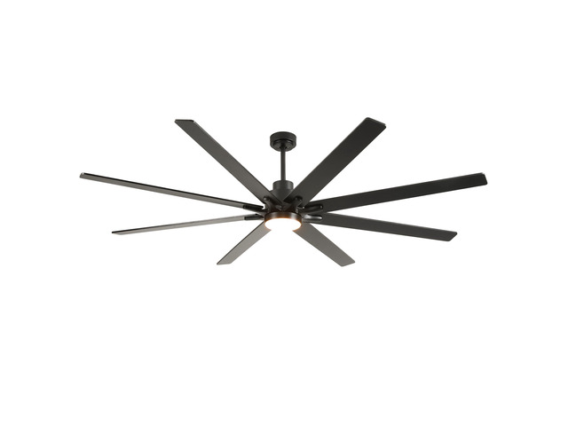 84 Inch Large 8 PCS Plywood Reversible Blades Ceiling Fan With Light Kit 3 Color Dimmable LED, DC 6 Speed,Remote Control Ceiling Fan for Patio...