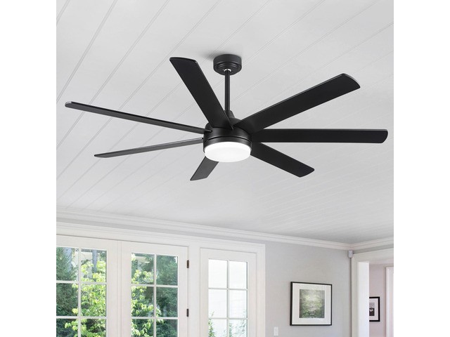 72 In Farmhouse Ceiling Fan with Plywood Blades for Dining Room