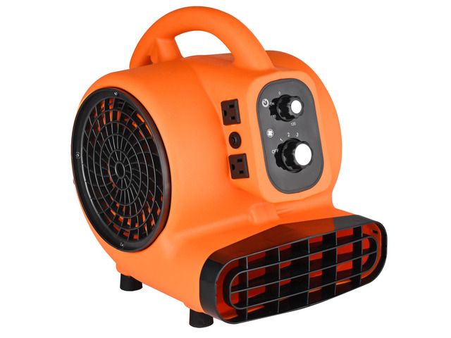 Floor Blower, 1/4 HP, 1000 CFM Air Mover for Drying and Cooling, Portable Carpet Dryer Fan with 4 Blowing Angles and Time Function, for Janitorial,...