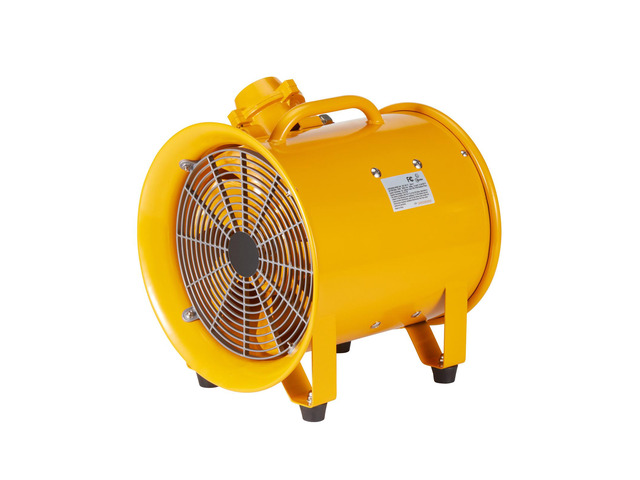 Portable Ventilator, 12' Heavy Duty Cylinder Fan, 550W Strong Shop Exhaust Fan 2500CFM, 9.8ft Power Cord (No charging head), Industrial Utility...