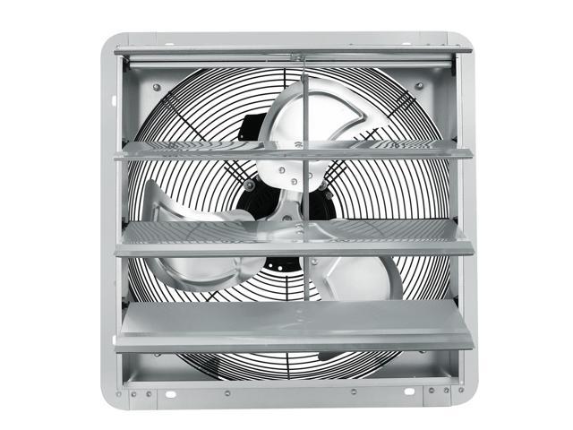 16'' Shutter Exhaust Fan, High-speed 2000 CFM, Aluminum Wall Mount Attic Fan with AC-motor, Ventilation and Cooling for Greenhouses, Garages,...