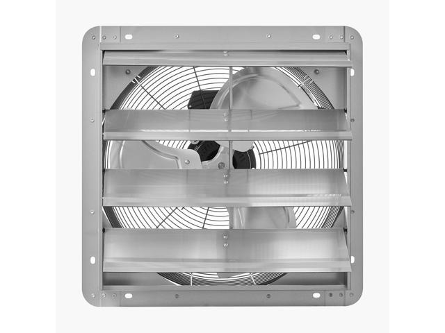 18 inch Shutter Exhaust Fan, Wall Mounted Attic Vent Fan with 2200 CFM Airflow, AC Motor, Heavy-duty Steel Construction, Low Noise for Shed,.
