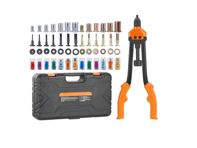 16' Rivet Nut Tool, Labor-Saving Rivnut Tool Kit with 13PCS Metric & SAE Mandrels, 186PCS Rivet Nuts,M3, M4, M5, M6, M8, M10, M12, 1/4-20, 5/16-18,...
