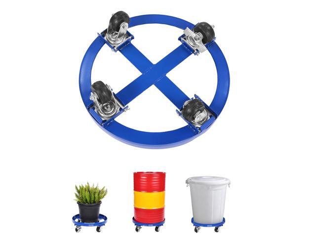 55 Gallon Drum Dolly 2000 lbs Barrel Dolly Cart Drum Caddy 4 Caster Wheels