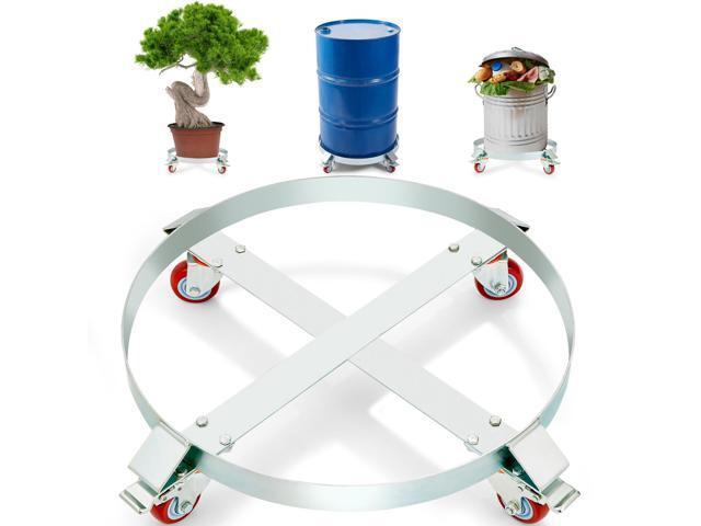 55 Gallon Heavy Duty Drum Dolly, 1000lbs Load Capacity, Barrel Dolly Cart Drum Caddy, Non Tipping Hand Truck Capacity Dollies with Steel Frame 4...