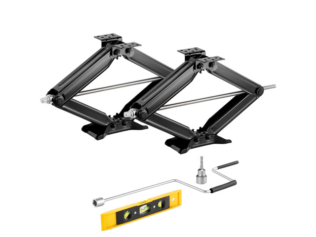 RV Scissor Jacks 9000 lbs 23.4 in RV Stabilizer Leveling Scissor Jacks Set of 2