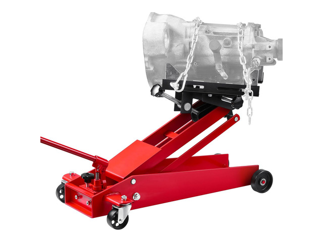 Low Profile Floor Jack, 1000 lbs / 0.45 Ton Lifting Capacity Telescoping Transmission Floor Jack, 6.3-25.2 in Lifting Height, 360° Swivel Front...