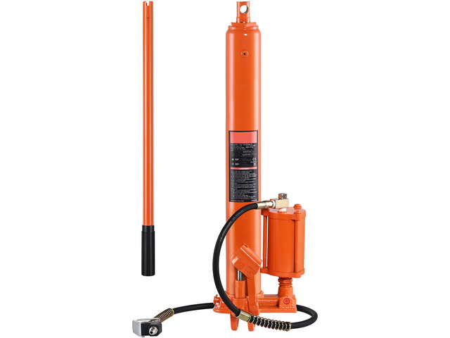 Hydraulic Long Ram Jack 8Ton Clevis Base Engine Hoist Cylinder Single Pump