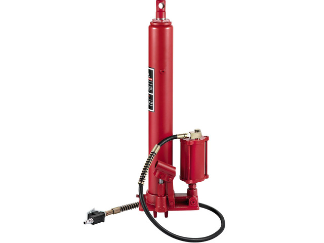Hydraulic/Pneumatic Long Ram Jack, 8 Tons/17363 lbs Capacity, with Single Piston Pump and Clevis Base, Manual Cherry Picker w/Handle, for...