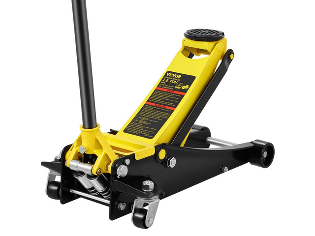 Low Profile Floor Jack 2.5 Ton Heavy Duty Steel Dual Piston Rapid Pump