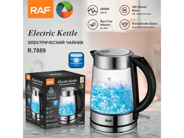 Glass Electric Kettle Household Kettle with Auto-Shutoff & Wellness Features (304 Stainless Steel)