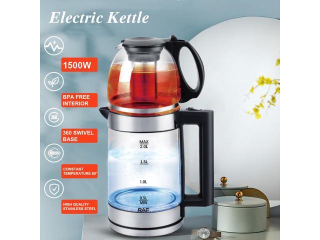 Double-walled stainless steel electric kettle large-capacity Turkish-style stacked kettle