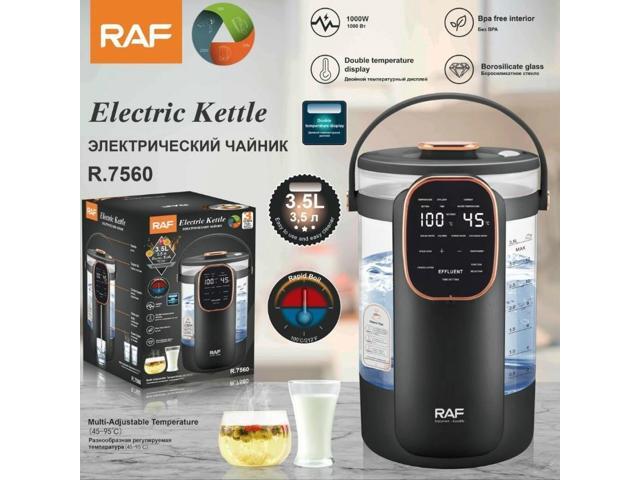 3.5L Transparent Glass Electric Kettle Large Capacity, Multifunctional, with Overheat Protection