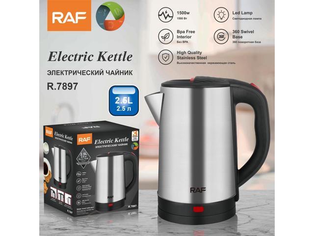 2.5L Stainless Steel Electric Kettle Household Rapid-Boil Kettle with Automatic Shut-Off