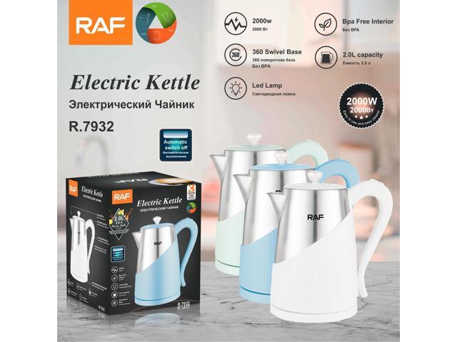 Stainless Steel 2L Electric Kettle Large Capacity, Multifunctional, with Overheat Protection Color selected at random