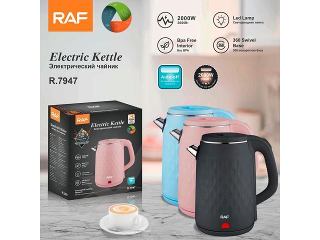 2.3L Double-Walled Stainless Steel Electric Kettle Color selected at random