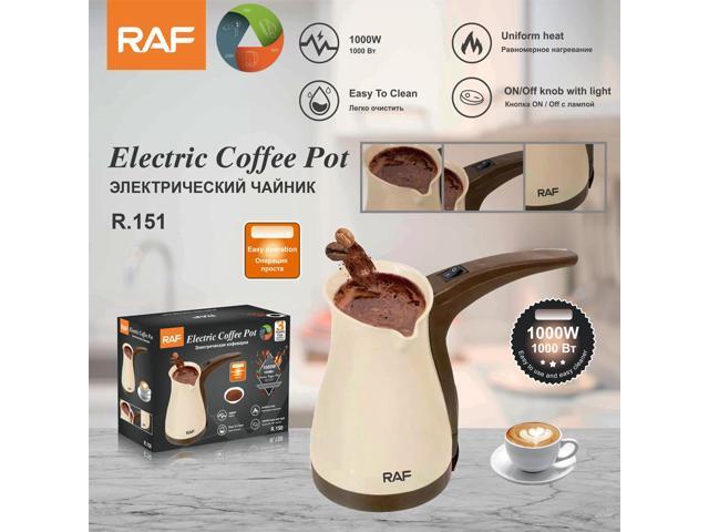 Turkish Electric Coffee Pot Mini, Small-Capacity, Double-Walled Stainless Steel Home Kettle