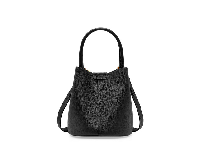Genuine Leather Purses and Handbags for Women, Soft Genuine Leather Shoulder Hobo Bags Black