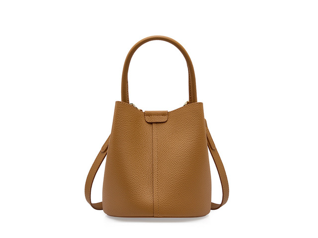 Genuine Leather Purses and Handbags for Women, Soft Genuine Leather Shoulder Hobo Bags Brown