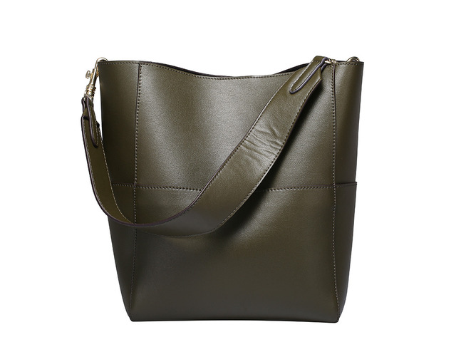 Women Genuine Leather Designer Tote Bags Purses And Handbags Green