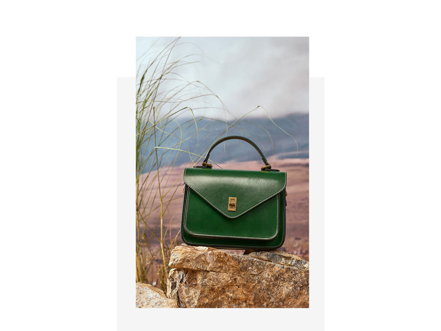 Genuine Leather Summer Straw Purses and Handbags Shoulder Clutch Beach Bag Green