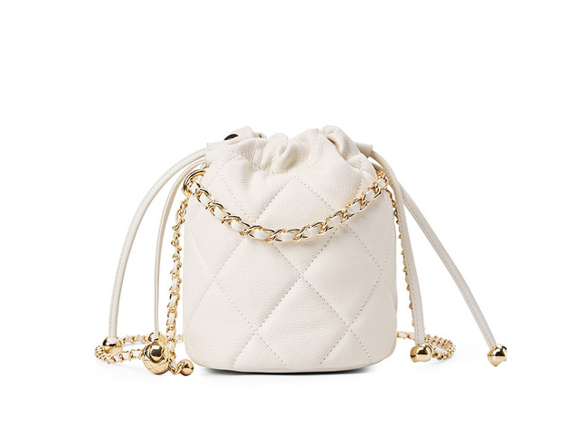 Genuine Leather Women Handbag Purse Top Handle Shoulder Crossbody Bag White