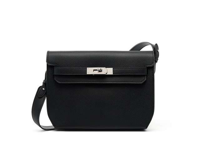 Genuine Leather Ladies Shoulder Totes Bag Crossbody Bags Black