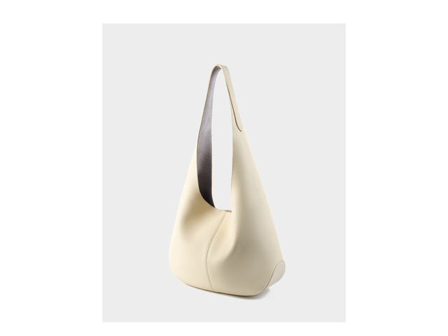 Genuine Leather Tote Bucket Bags Hobo Shoulder Bags Purse and Handbags White