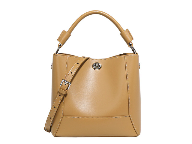Genuine Leather Tote Bag Ladies Travel Purses and Handbags Bronze