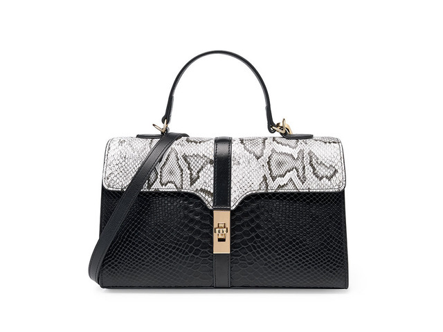 Genuine Leather Women Purses and Ladies Handbags Medium Size Shoulder Bags Multi
