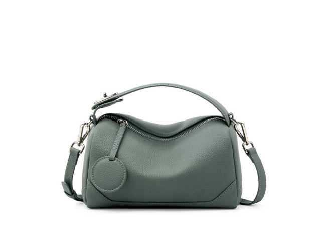 Genuine Leather Ladies'Shoulder Bag Green