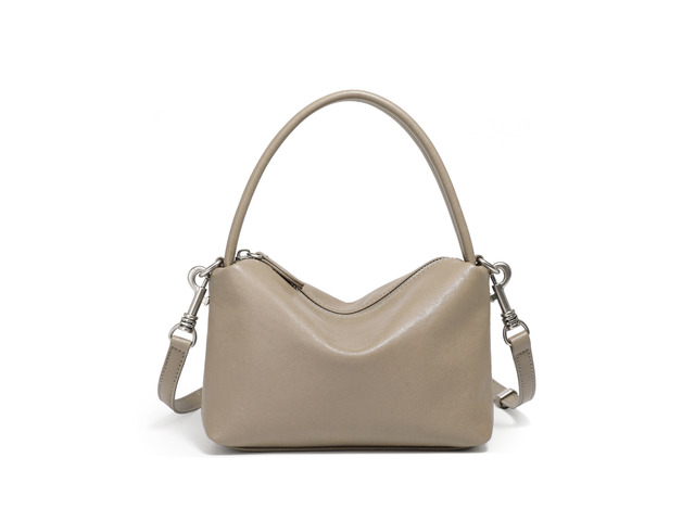 Women's Genuine Leather Tote Bag Purse Handbags Grey
