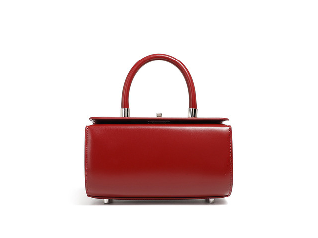 Genuine Leather Fashion Simple Shoulder Crossbody Women's Bag Red