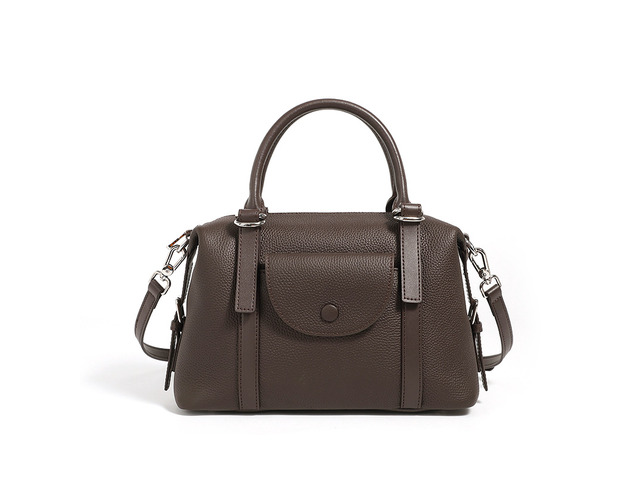 Genuine Leather Crossbody Handbags Brown