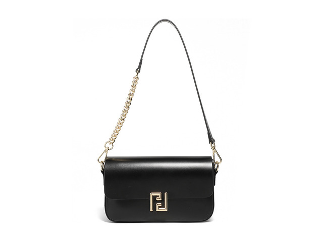 Genuine Leather Women Shoulder Bag Crossbody Handbag Black