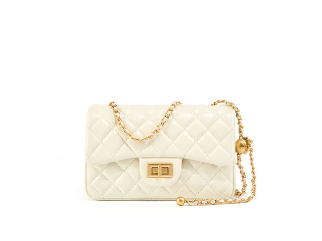 Genuine Leather Women Small Crossbody Bags Hobo Purses White