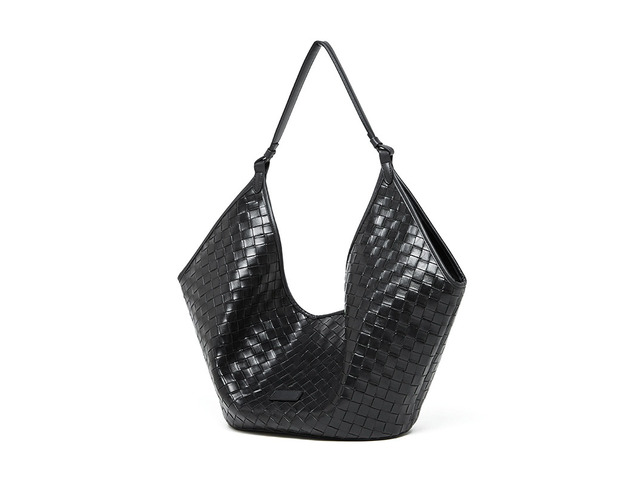 Genuine Leather Women Handbags Black