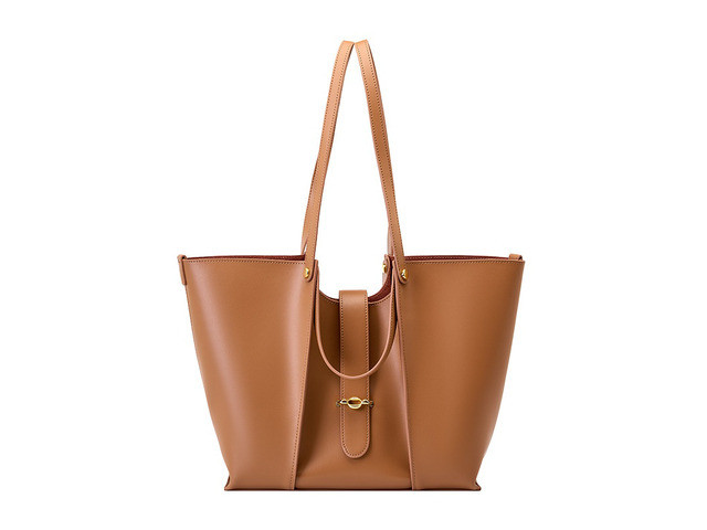Genuine Leather Women Hobo Handbags Tote Purse Brown