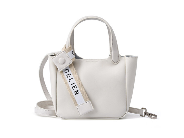 Genuine Leather Hobo Shoulder Bag For Women Large Crossbody Bag White
