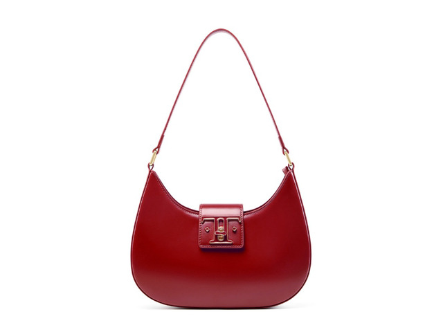 Genuine Leather Women Handbags College Crossbody Messenger Bag Red