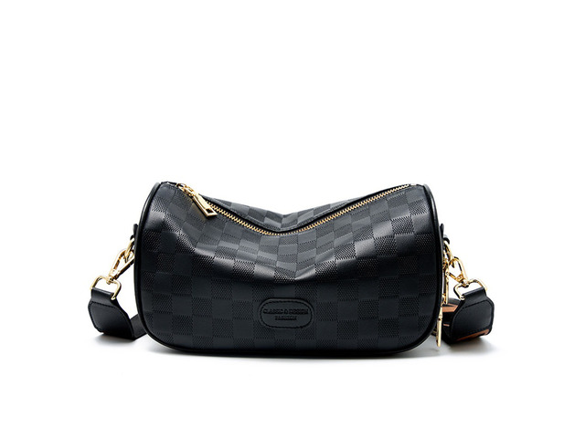 Genuine Leather Crossbody Bag Women Shoulder Bag Black
