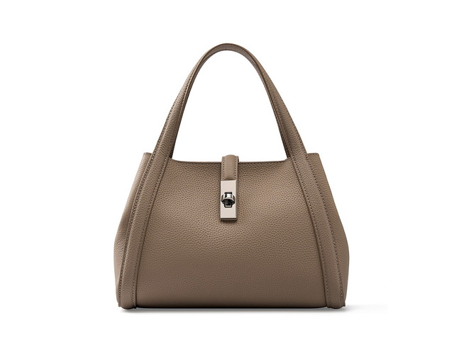 Women's Crossbody Bags Lady Cow Leather Shoulder Handbag Grey