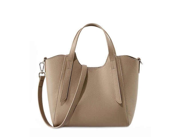 Women Genuine Leather Shoulder Bags Purses and Handbags Grey