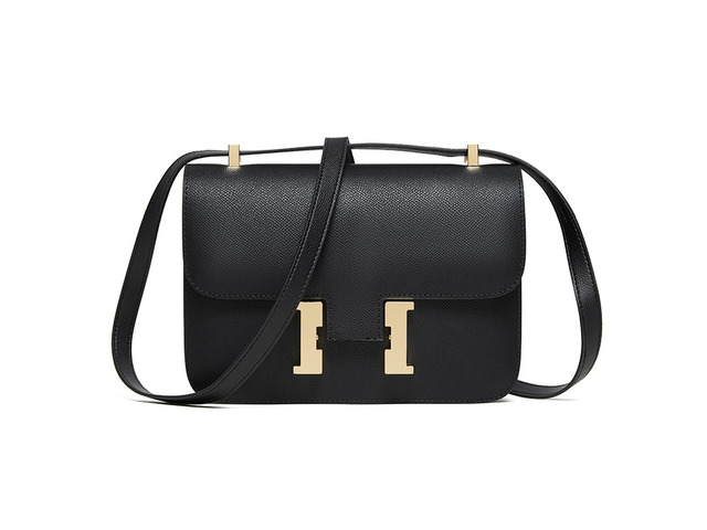 Women Genuine Leather Crossbody Bag Luxury Handbag Black