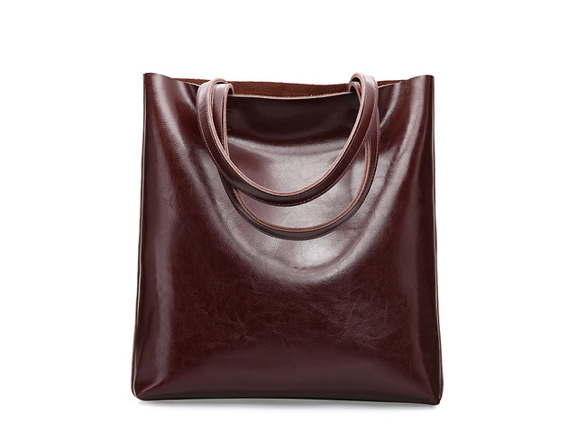 Women Genuine Leather Large Work Tote Bag Womens Travel Shoulder Bag Purple